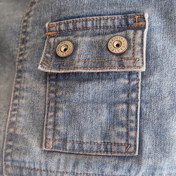 Carolina Blues Women's Jean Skirt, Light Wash Blue, Size 8 - Picture 7 of 9